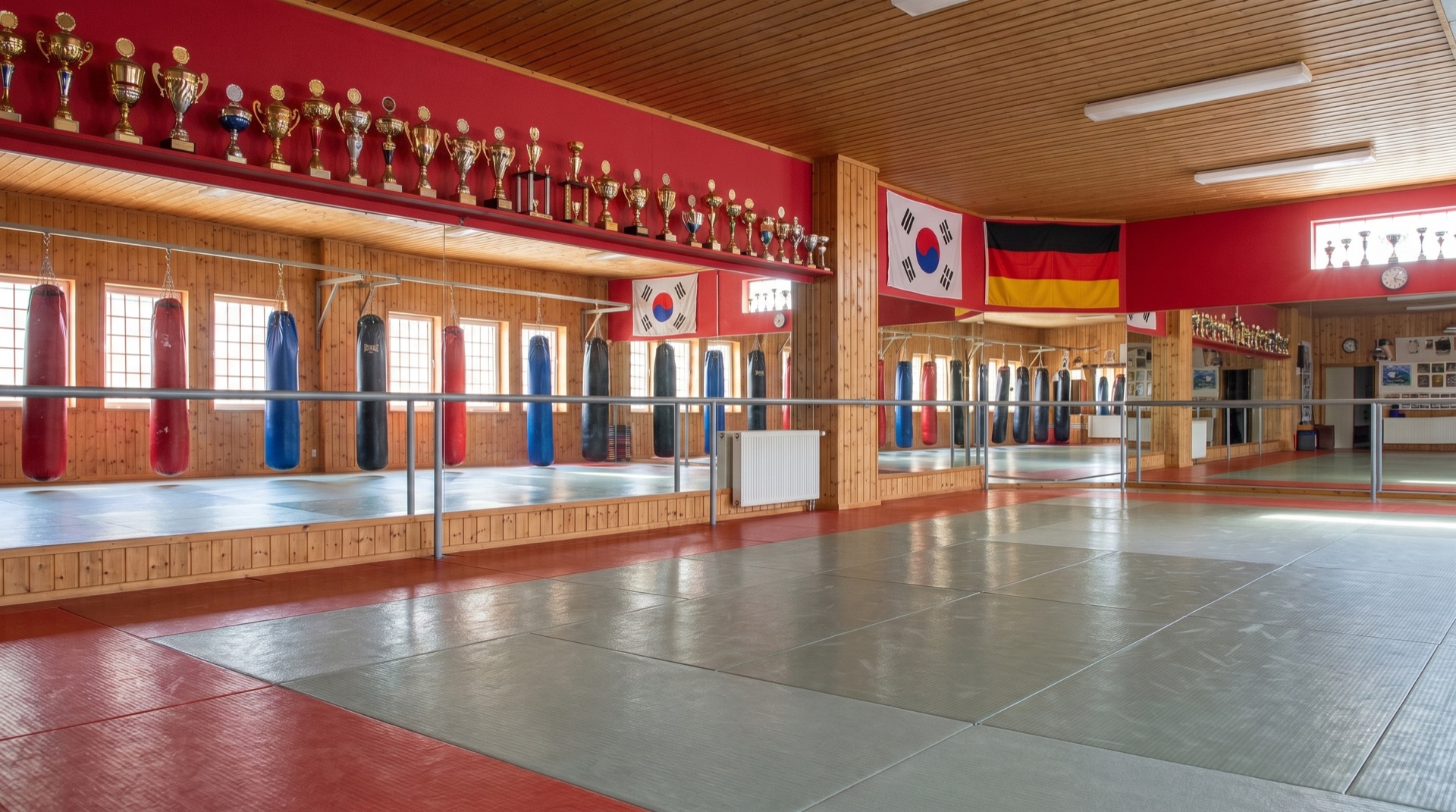 Trainingshalle der K-Sportakademie